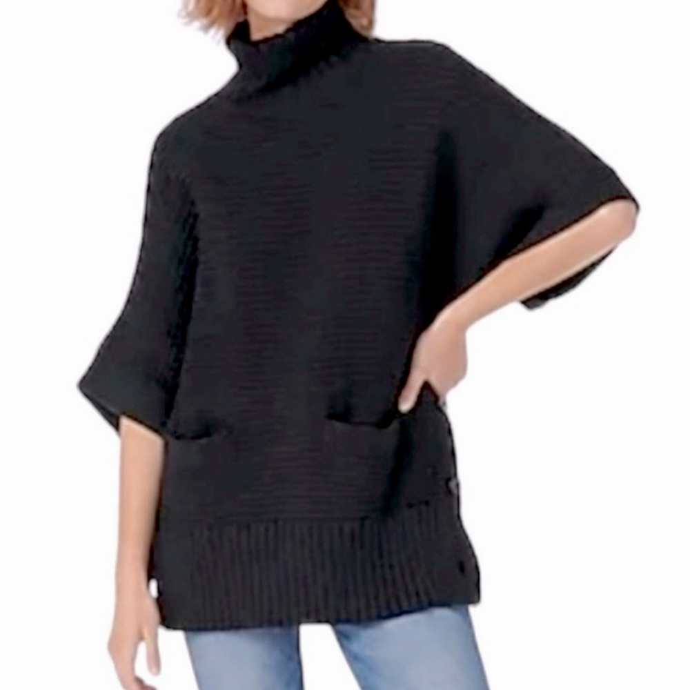 NWT J Crew Tunic Turtleneck Poncho Sweater